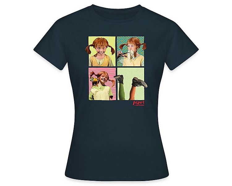 Spreadshirt T-Shirt Pippi Langstrumpf Portraits Von Pippi Frauen T-Shirt (1 günstig online kaufen