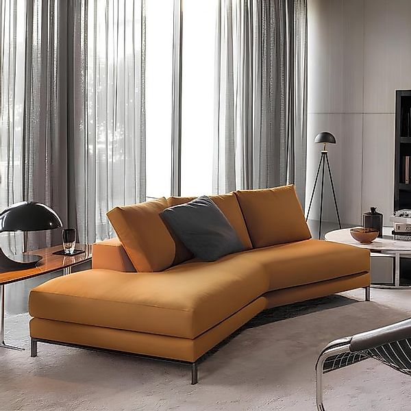 Xlmoebel Sofa Dreisitzer Polstersofa Design mit modernem Lederbezug für das günstig online kaufen