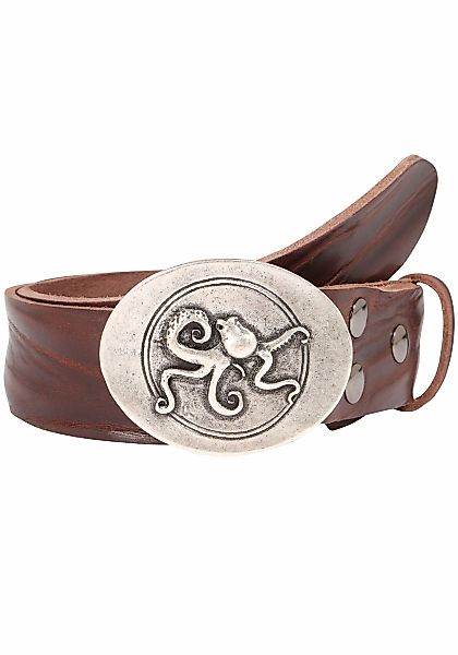 Rettungsring Gürtel Ledergürtel mit austauschbarer Schließe "Oktopus Oval S günstig online kaufen