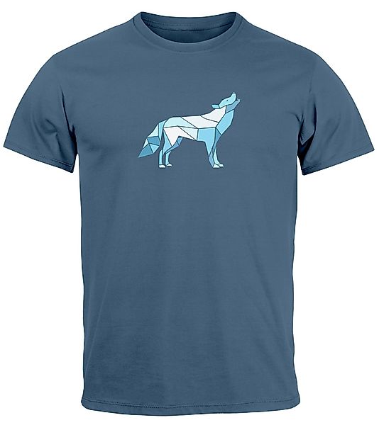 Neverless Print-Shirt Herren T-Shirt Bedruckt Polygon günstig online kaufen