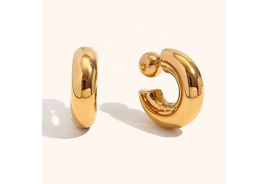 ROUGEMONT Paar Creolen Statement Damen Creolen Ohrringe mit Kugelverschluß günstig online kaufen