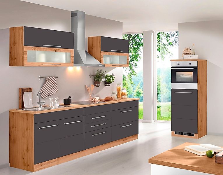 KOCHSTATION Küchenzeile »KS-Wien« Breite 340 cm, wahlweise mit E-Geräten un günstig online kaufen