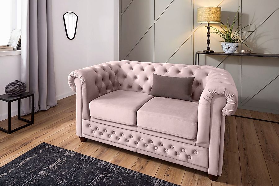 Home affaire Chesterfield-Sofa "New Castle", mit hochwertiger Knopfheftung günstig online kaufen