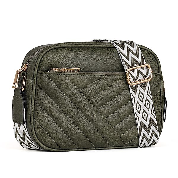 Defe Umhängetasche Damen Handy Schultertasche Gestepptes günstig online kaufen