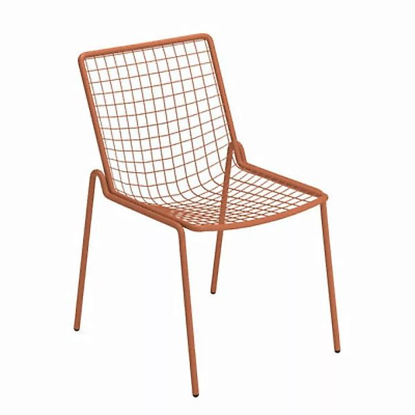 Stapelbarer Stuhl Rio R50 metall rot / Metall - Emu - Rot günstig online kaufen