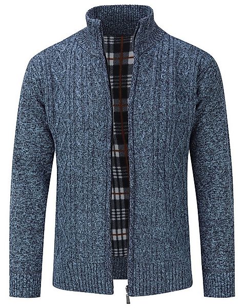 Allthemen Cardigan mit Stehkragen Herren Strickjacke mit reißverschluss günstig online kaufen