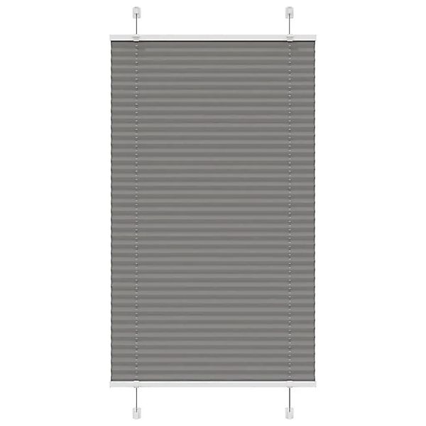 vidaXL Plissee Anthrazit 70x150 cm Stoffbreite 69,4 cm Polyester 4015086 günstig online kaufen