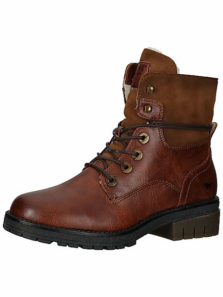 Mustang Shoes Schnürstiefelette "Mustang Shoes Stiefelette Lederimitat" günstig online kaufen