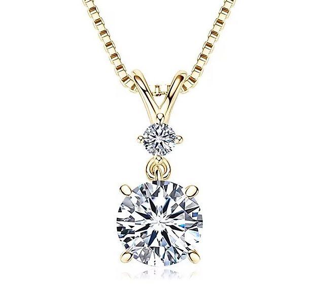 ROUGEMONT Silberkette Moissanit Damen Halskette -925 Sterling Silber 6,5mm günstig online kaufen