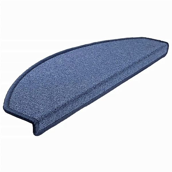 VidaXL 15 Stk. Treppenmatten Blau 65 x 24 x 4 cm günstig online kaufen