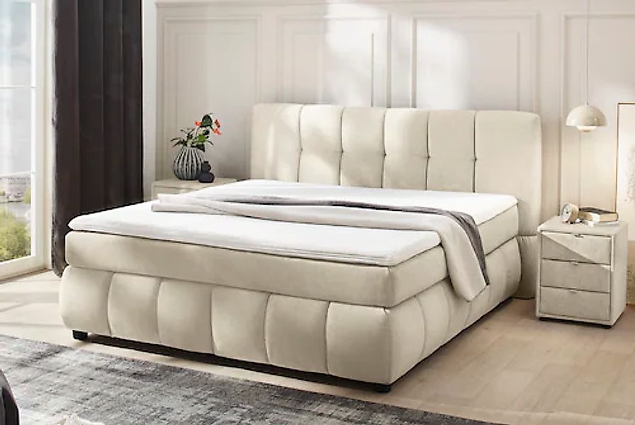 Jockenhöfer Gruppe Boxspringbett "Cora", Wende-Bonell-Federkern-Matratze (H günstig online kaufen