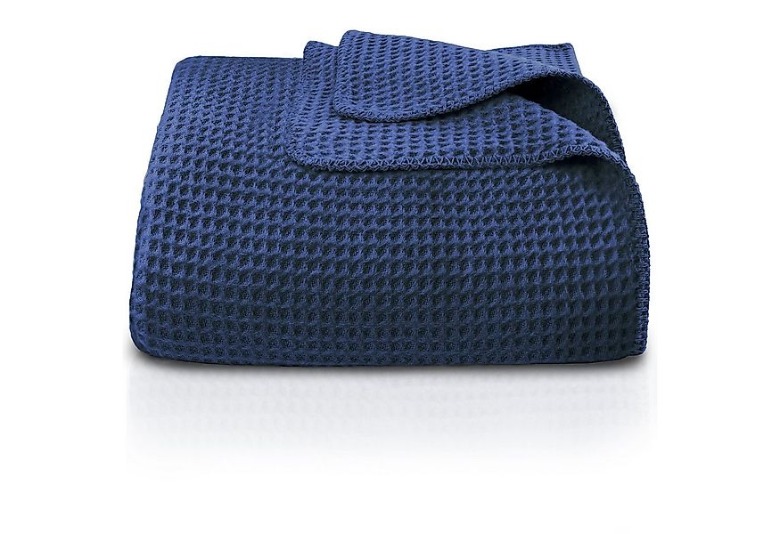 Wohndecke Wohndecke Waffelpique aus Baumwolle - Kuscheldecke, Baumwolldecke günstig online kaufen