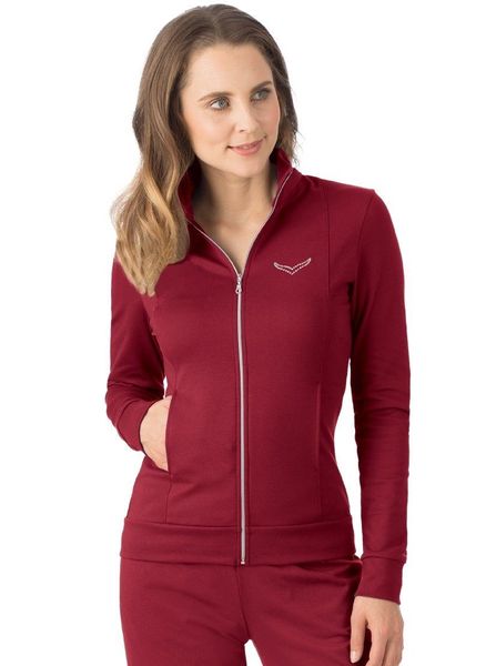 Trigema Sweatjacke "TRIGEMA Jacke veredelt mit Kristallsteinen" 1 Stk. tlg. günstig online kaufen