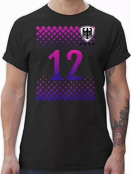 Shirtracer T-Shirt Deutschland Trikot Fussball German 12. Mann Nummer 2024 günstig online kaufen