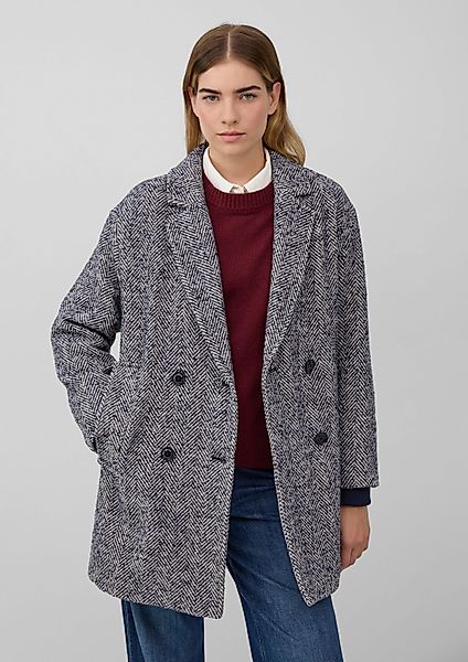 s.Oliver Funktionsmantel Outdoor-Mantel Wollmixmantel mit Reverskragen günstig online kaufen