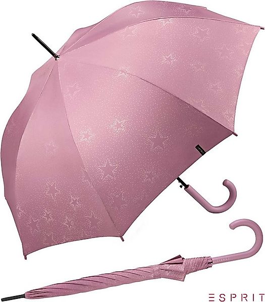 Esprit Stockregenschirm Damen Auf-Automatik - Starburst - dusky orchid meta günstig online kaufen