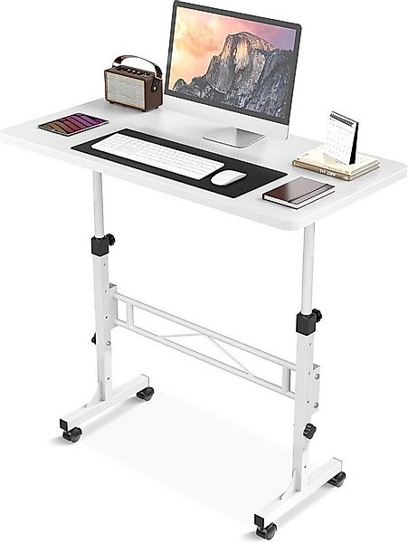 JEOBEST Computertisch Höhenverstellbarer Schreibtisch 80 x 40 x (74-110)cm, günstig online kaufen