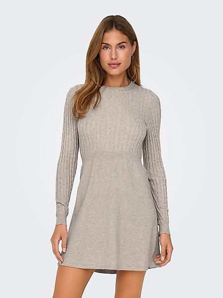 ONLY Strickkleid "ONLFIA LS CABLE DRESS KNT", tailliert und mit dezentem Zo günstig online kaufen