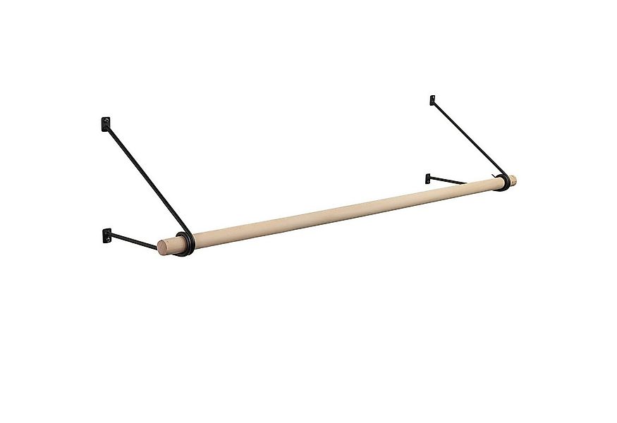 SO-TECH® Wandgarderobe 260 x 250 mm mit Ø 30 mm Kleiderstange aus Holz (Spa günstig online kaufen