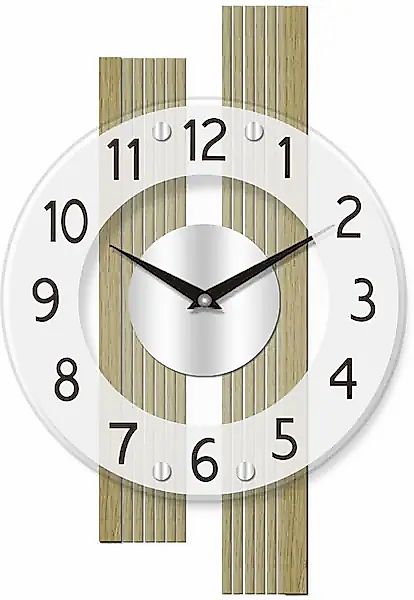 AMS Funkwanduhr »F5875« Quarzuhr,Holz,Wohnzimmer,Esszimmer,Küche,Made in Ge günstig online kaufen