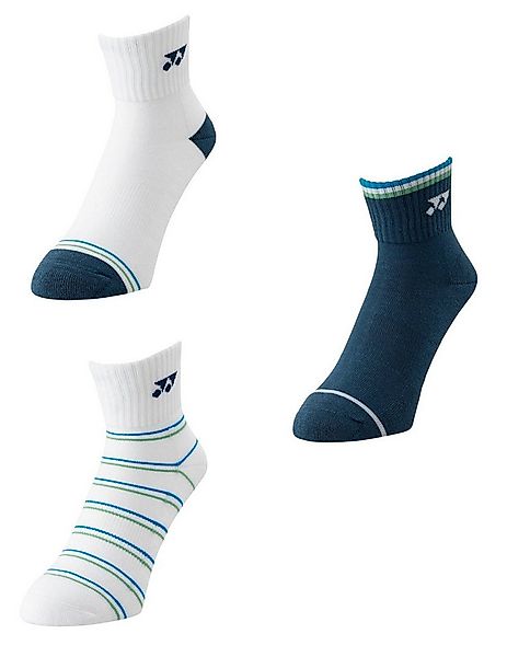 Yonex Sportsocken Quarter 19236 2025 blau/weiss Herren - 3 Paar günstig online kaufen