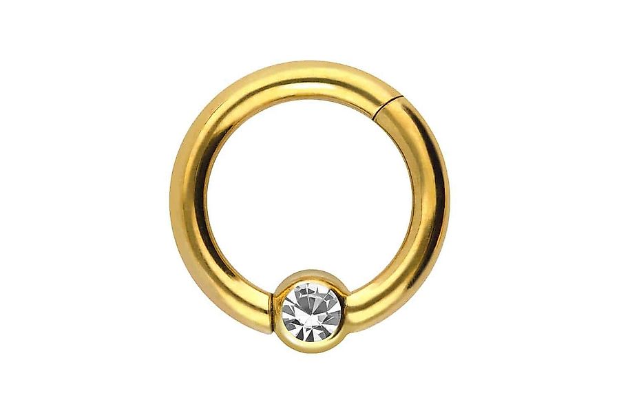 PIERCINGLINE Nasenpiercing Titan Segmentring Clicker KRISTALL günstig online kaufen