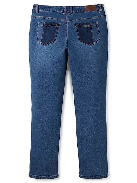 Sheego Gerade Jeans "Große Größen", mit Kontrastdetails an Bein und Taschen günstig online kaufen