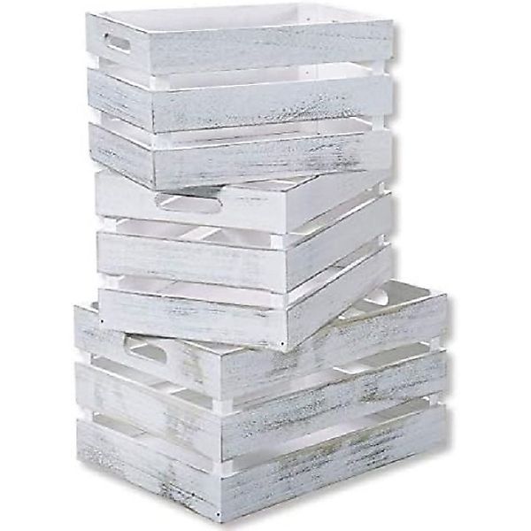 KESPER® Holzkiste KESPER 91670 Aufbewahrungsboxen 3er günstig online kaufen