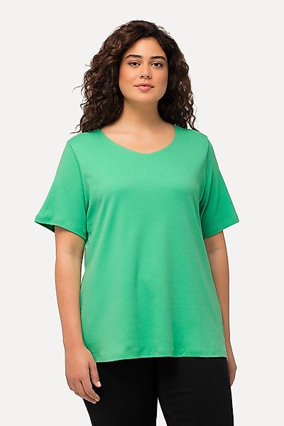 Ulla Popken T-Shirt Shirt doppellagige Vorderseite günstig online kaufen