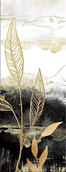 artissimo Glasbild Glasbild 30x80cm Bild aus Glas Aquarell-Malerei Zweige s günstig online kaufen