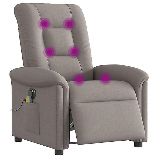 vidaXL Massagesessel Elektrisch Taupe Stoff 3303251 günstig online kaufen