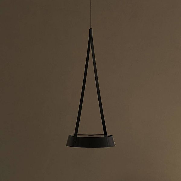 LED-Akku-Hängeleuchte Mahina, schwarz, Ø 17 cm, Metall, CCT günstig online kaufen