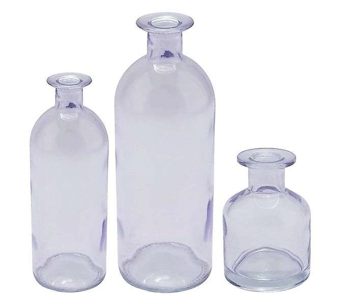 ZauberDeko Dekovase Vase Lila Veilchen Glas günstig online kaufen