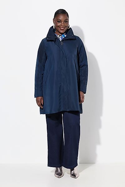 Ulla Popken Parka Jacke A-Linie Rücken-Plisseefalten günstig online kaufen