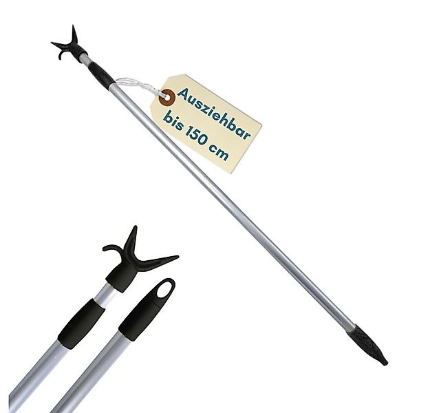 GarPet Garderobenstange Teleskopstange mit Haken Kleider Greifer Schrank St günstig online kaufen