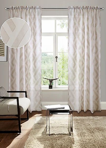 Bruno Banani Gardine Lynn, Stangendurchzug (1 günstig online kaufen