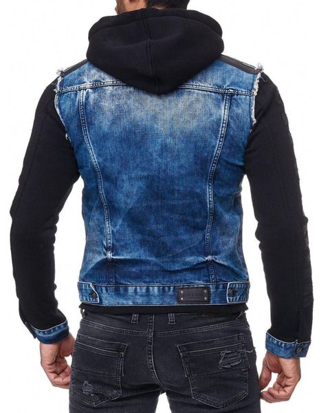 Cipo & Baxx Jeansjacke Kapuzen Sweatjacke günstig online kaufen