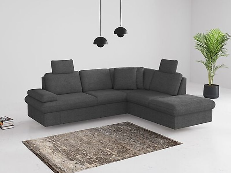 sit&more Ecksofa »Moreno«, mit Armteilverstellung,wahlweise mit Bettfunktio günstig online kaufen