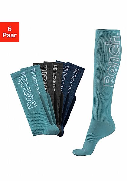 Bench. Kniestrümpfe Packung, 6 Stk. tlg. mit antibakterieller Feuchtigkeits günstig online kaufen