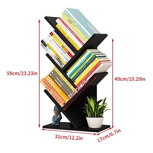 TWSOUL Bücherregal Standregal in Baumform, , günstig online kaufen