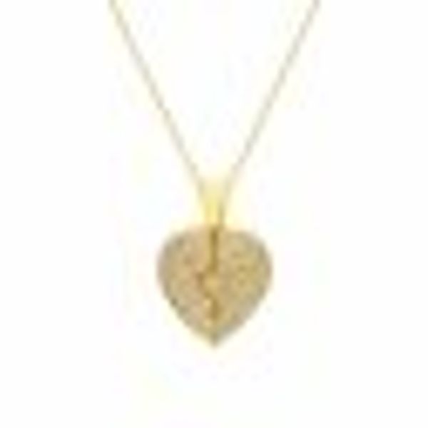 Anhänger mit Kette 925/- Sterling Silber vergoldet Glänzend 38+5cm Zirkonia günstig online kaufen