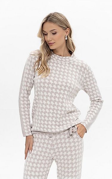 Passioni Strickpullover mit Allover-Muster günstig online kaufen