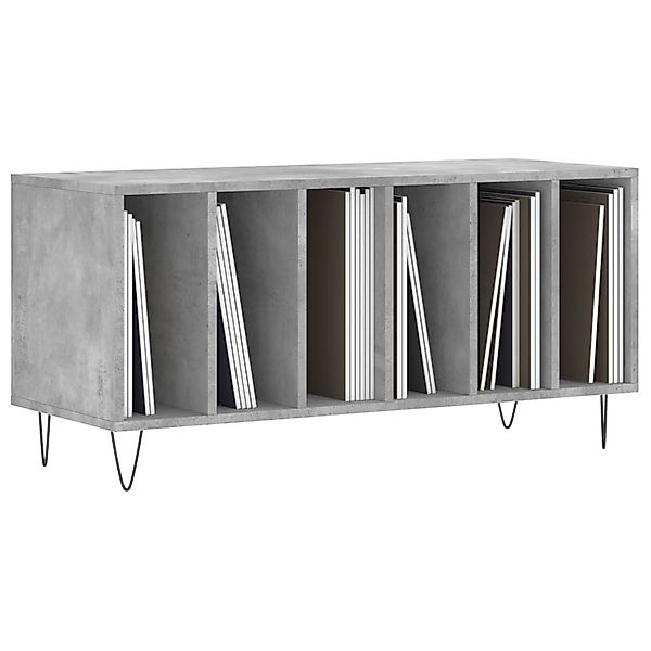vidaXL Media-Regal Plattenschrank Betongrau 100x38x48 cm günstig online kaufen
