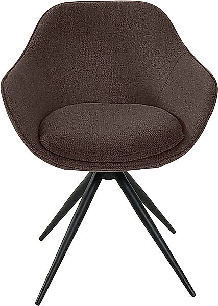 K+W Komfort & Wohnen Drehstuhl »ZOOM« () 4-Fuß Drehstuhl mit Gestell aus Me günstig online kaufen