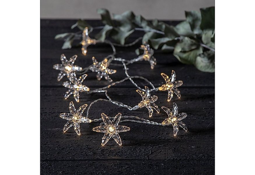 MARELIDA LED-Lichterkette Blumen 10 LED 1,35m Timer Dekolichterkette Weihna günstig online kaufen
