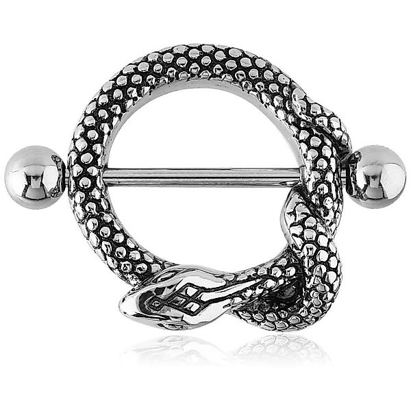 viva-adorno Brustwarzenpiercing Brustpiercing Schlange Nippel Schild günstig online kaufen