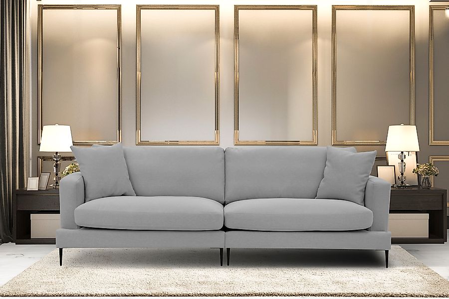 Home affaire Big-Sofa »Cozy elegantes Designsofa, Maße B/T/H: 252/97/80 cm« günstig online kaufen