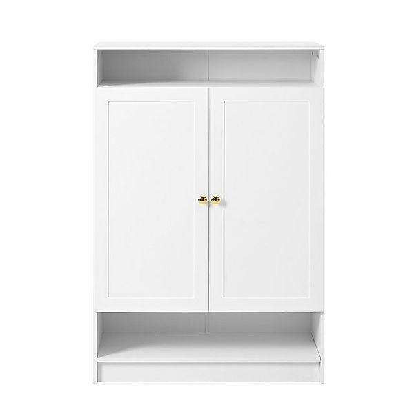 Gotagee Schuhschrank Moderner weißer Schließfächer 73 x 34 x 109 cm 2-türig günstig online kaufen
