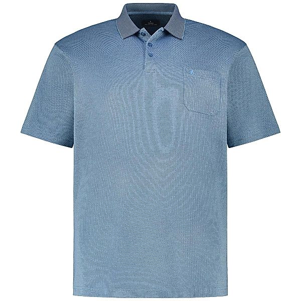 RAGMAN Pflegeleichtes Poloshirt "Soft Knit" Farbe blau Größe: 3XL günstig online kaufen
