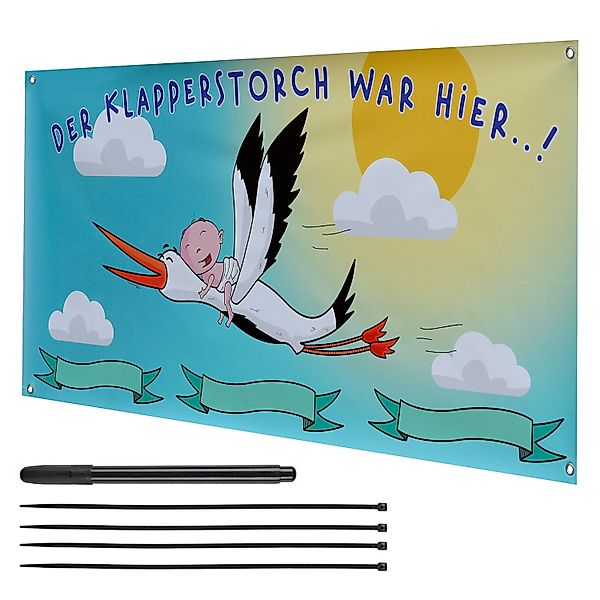 Makai Dekoobjekt Banner Plakat zur Geburt günstig online kaufen